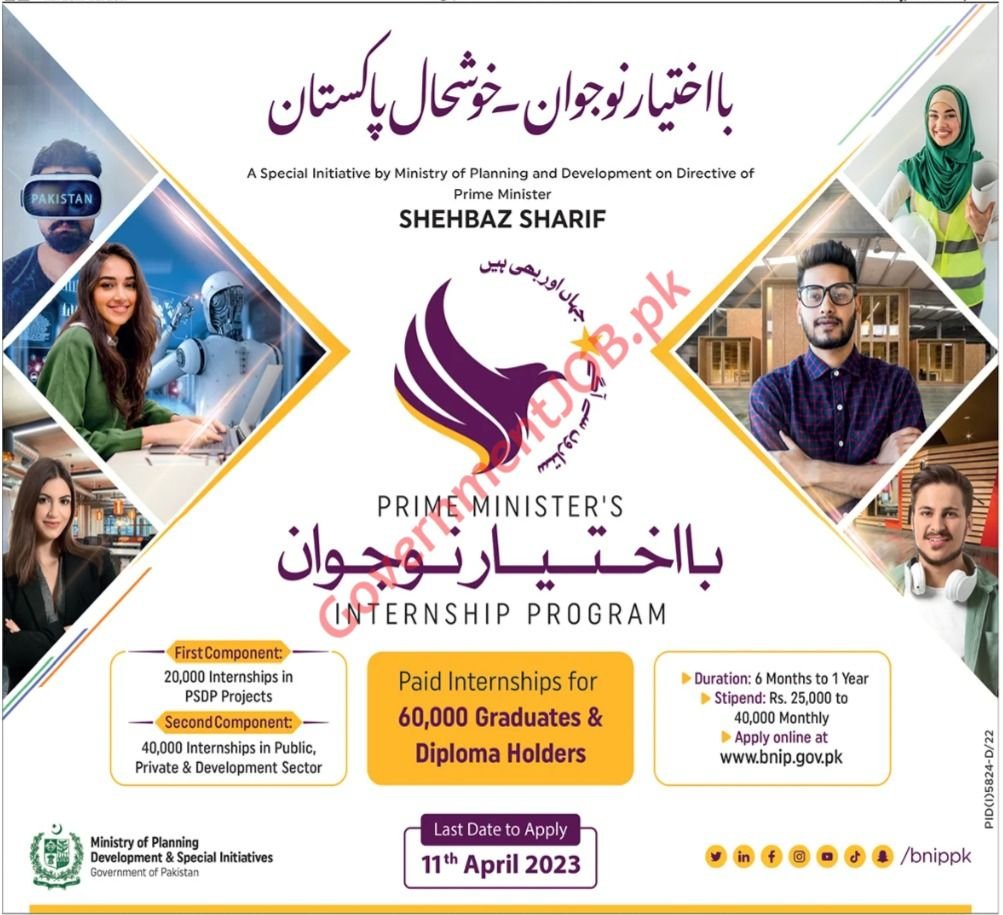 Prime Ministers Ba Ikhtiyar Naujawan Internship Program 2023